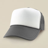Plain Two Tone Mesh Back Trucker Hat
