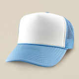 Plain Two Tone Mesh Back Trucker Hat