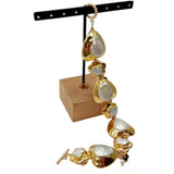 Baroque Pearl Gold Statement Necklace