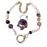 Raw Amethyst Pendant Necklace