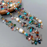 Pearl Gem Stone Necklace