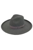 C.C Rolled Edge Brim Vegan Felt Hat