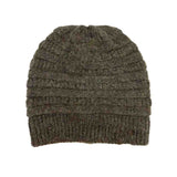 Fuzzy Lined Mixed Soft Yarn C.C Beanie