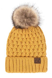 C.C Lattice Crossover Stitch Beanie