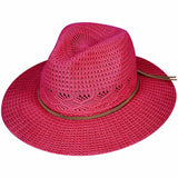 C.C Women's Cotton Knitted Panama Hat Sun