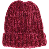 Solid Ribbed Chenille C.C Beanie