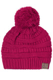 C.C Knit Beanie With Pom-Hat