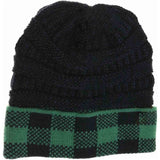 Buffalo Check Knit C.C Beanie