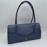 Minimalist Structured Shoulder Bag with Envelope Flap
