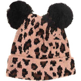Baby Leopard Double Pom C.C Beanie