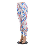 American flag cross pattern leggings