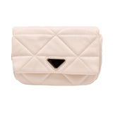 Faux Leather Rectangle Clutch Crossbody Bag