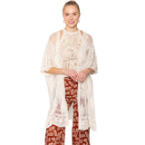 Flower Lace Kimono Poncho