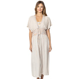 Lace Trim Long Cover Up Poncho