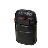 Glossy Puffer Rectangle Crossbody Bag