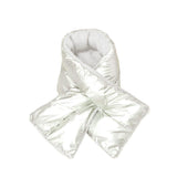 Reversible Puffer Sherpa Pull Through Scarf