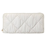 Shiny Faux Leather Padded Wallet with Wristlet