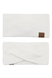C.C Soft Recycled Fine Yarn Cuff Headwrap Earmuffs