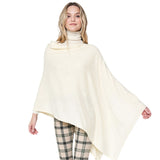 Solid Scarf Poncho