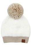 C.C Knitted Sherpa Soft Beanie With Color