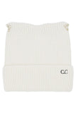 C.C Rhinestone Cat Ear Cuff Beanie Winter Hat