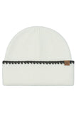 C.C Solid with Stitch Lined Cuff Beanie Winter Hat