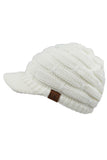 C.C Versatile Ribbed Knit Brim Beanie
