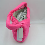 Padded Woven Shoulder Bag with Integrated Wide Strap