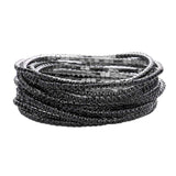 Women's 12Pcs Stackable Rhinestone Stretch Evening Bracelets