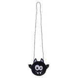 Halloween Bat Beaded Mini Crossbody Bag