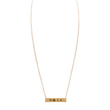 Mardi Gras Fleur de Lis Nola Message Pendant Necklace
