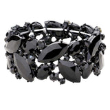 Marquise Crystal Stretch Evening Bracelet