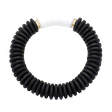 Resin Accented Wood Stretch Bracelet