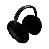 Studded Fluffy Plush Fur Foldable Earmuff