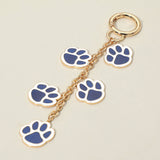 GAME DAY Football Themed Paw Charm Dangle Keychain Bag Charm