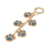 GAME DAY Football Themed Paw Charm Dangle Keychain Bag Charm