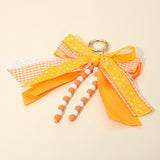 Game Day Theme Triple Layered Bow Bag Charm Keychain Bag Charm