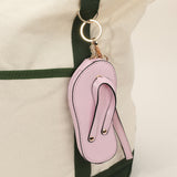 Faux Leather Flip-flop Mini Wristlet Keychain Bag Charm Coin Purse