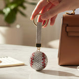 Bling Studded Baseball Bag Charm Keychain