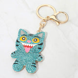 Bling Studded Kpop Demon Hunters Derpy Keychain Bag Charm