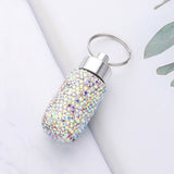 Bling Mini Pill Case Keychain