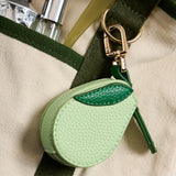 Genuine Leather Avocado Coin Purse Keychain Bag Charm