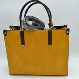 Large Shoulder Vegan Leather Tassel Handbag For Women
