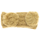 KIDS Solid Double Pom C.C Head Wrap