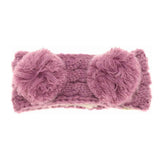 KIDS Solid Double Pom C.C Head Wrap