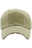 Women's American Flag Vintage Baseball Cap 4th of July