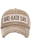 BAD HAIR DAY Washed Vintage Baseball Cap