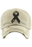 CAMO RIBBON WASHED VINTAGE BASEBALL CAP