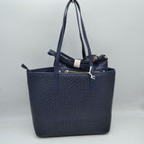 Woven Tote Bag Set with Crossbody and Wallet