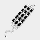 Woven Microfiber Suede Link Bracelet